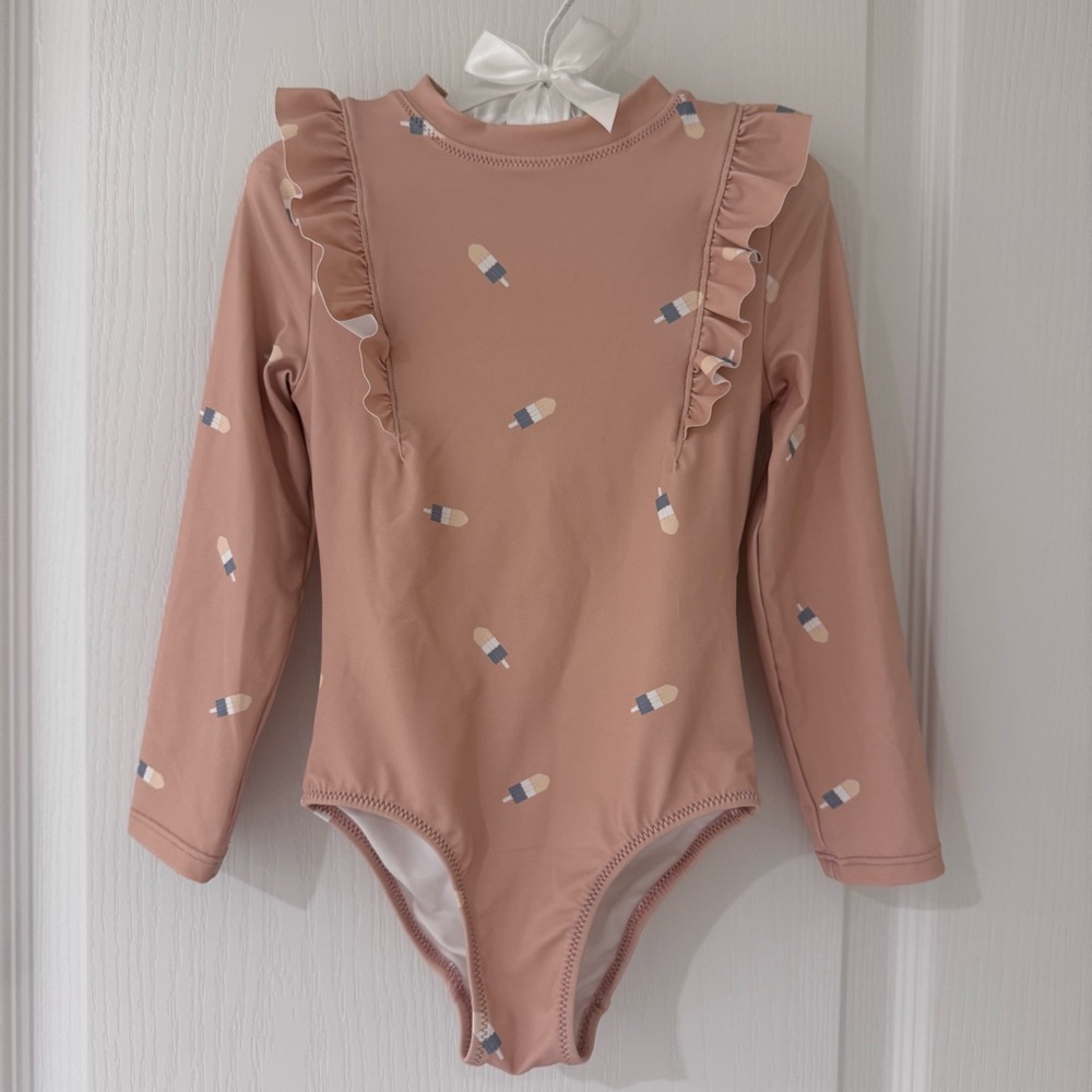 Miles the Label Little Girl's Popsicles Long-Sleeve One-Piece Swimsuit Size 2